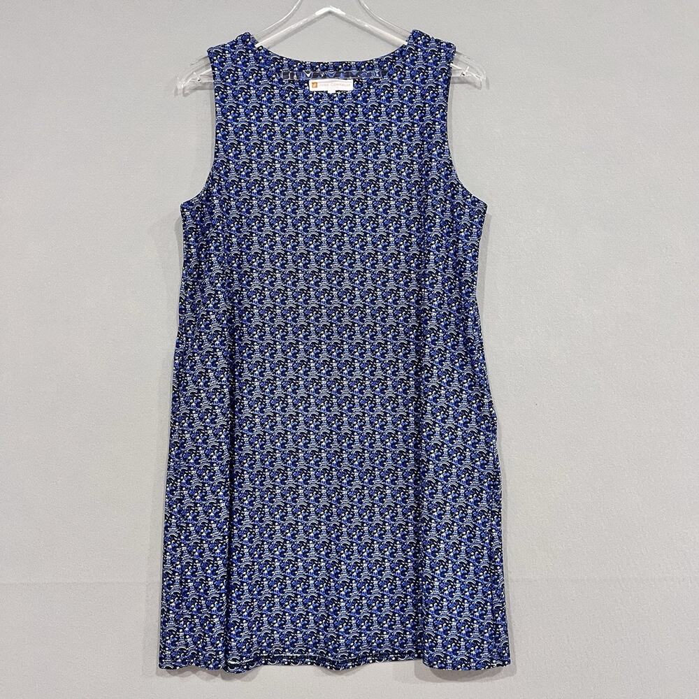 Jude Connallly Dress Size Large Navy Printed W Pockets Melody Dress Jude Cloth